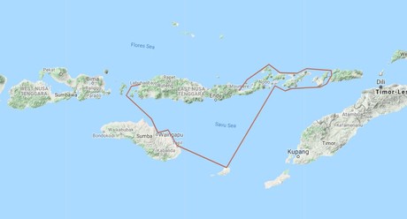 Map for Tribal Weaving of the Lesser Sunda Islands