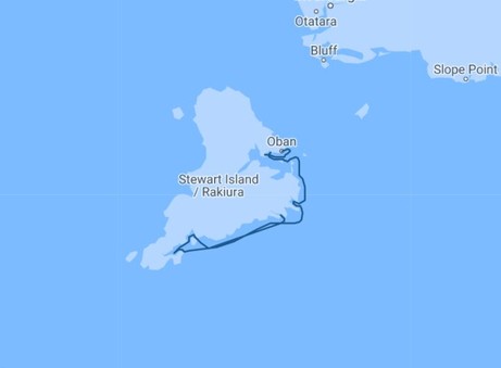 Map for Unseen Stewart Island: Pristine Wilderness and Wildlife Adventure