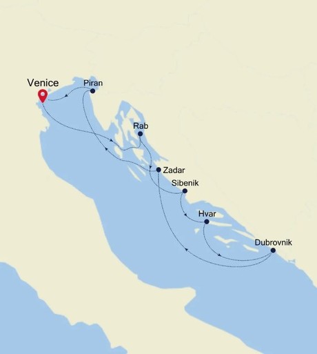 Map for Venice to Venice