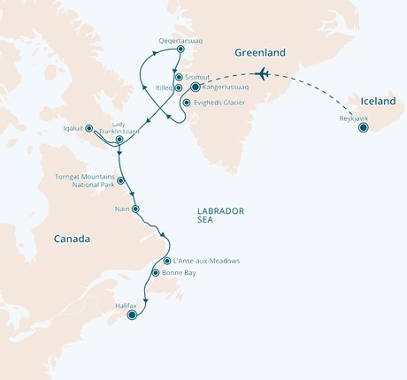 Map for Voyage Across the Arctic: Discovering Viking Legends Beneath the Northern Lights
