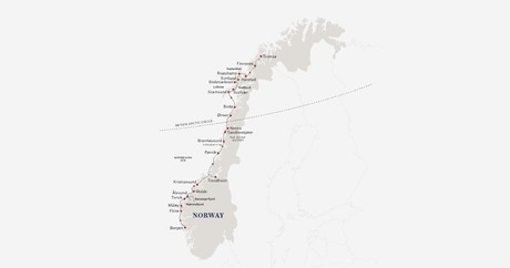 Map for West Fjords to the Arctic Capital - Expedition Cruise