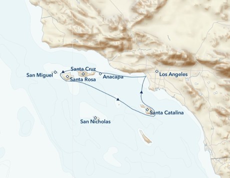 Map for Wild California Escape: Channel Islands National Park