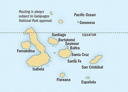 Map for Wild Galápagos Escape