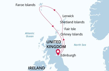 Map for Scotland's Wild Islands & Lands of Legends with Wild Earth Travel 
