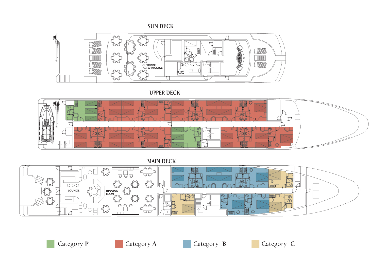 Cabin layout for Harmony V